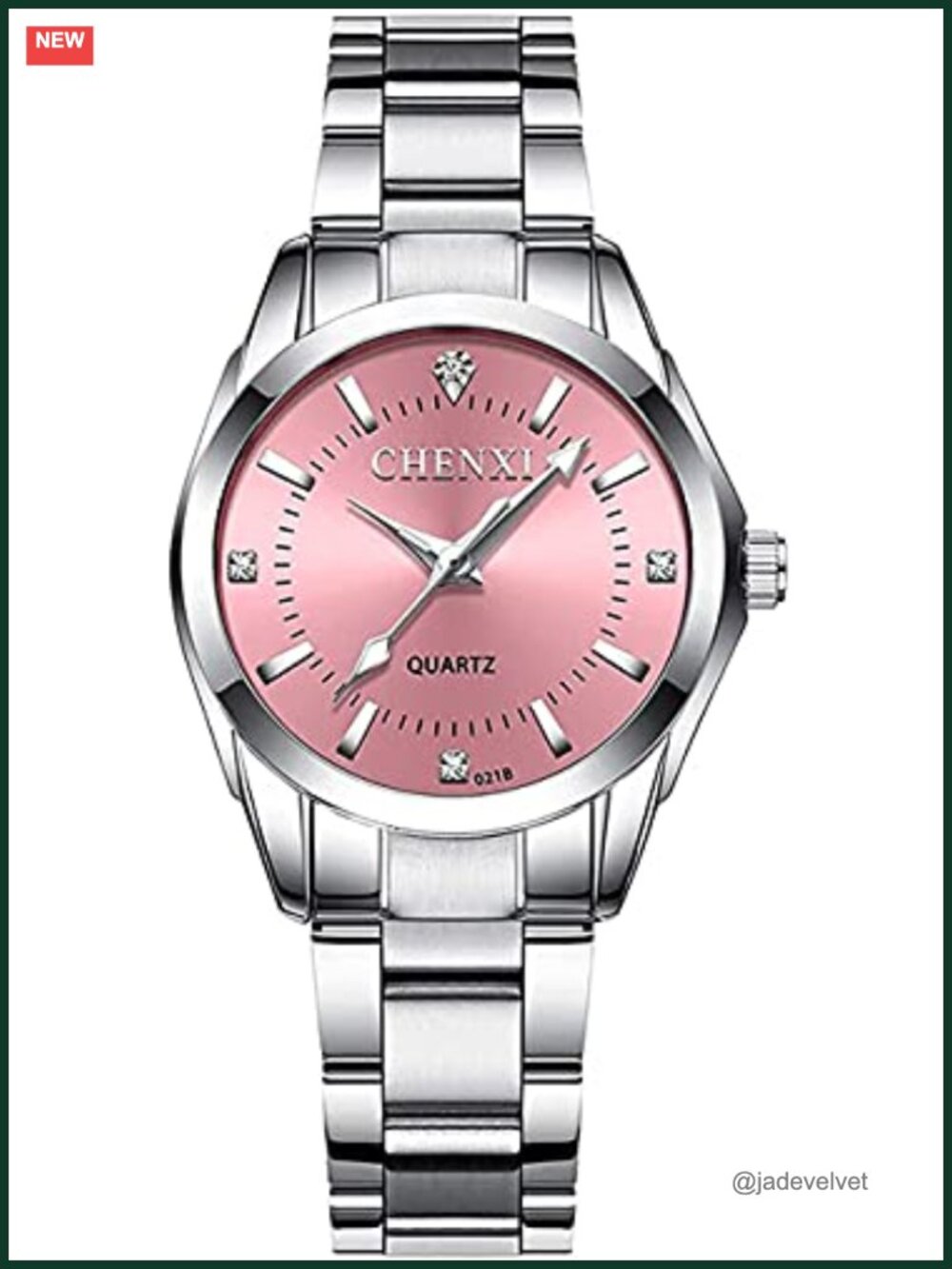 Women's Analog Quartz Stainless Steel Bracelet Watch Waterproof Luminous